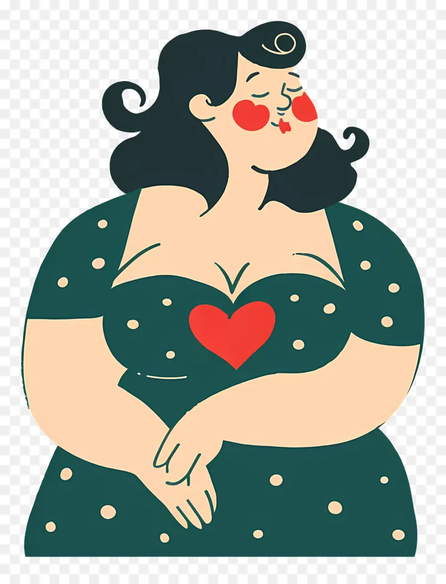 Cartoon Mulher，Plus Size PNG