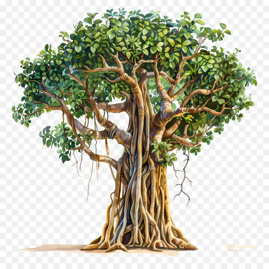 árvore De Banyan，Dossel PNG