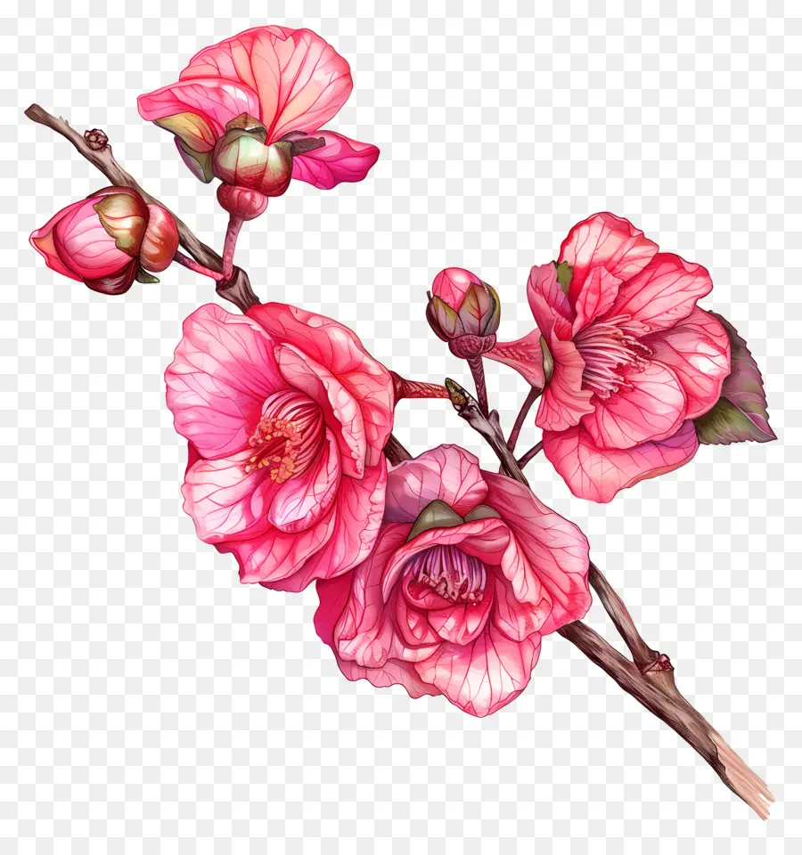 Begônia Flores，Flores De Pêssego PNG
