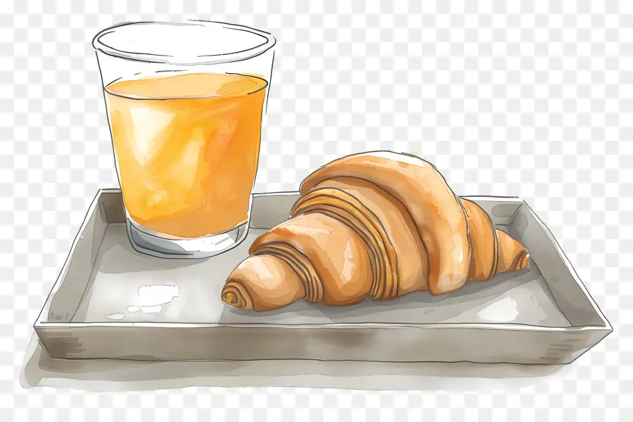 Pequeno Almoço，Croissant PNG