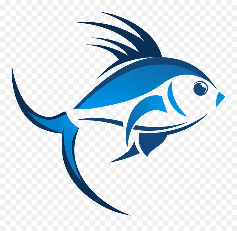 Design Simples，Peixe Azul PNG