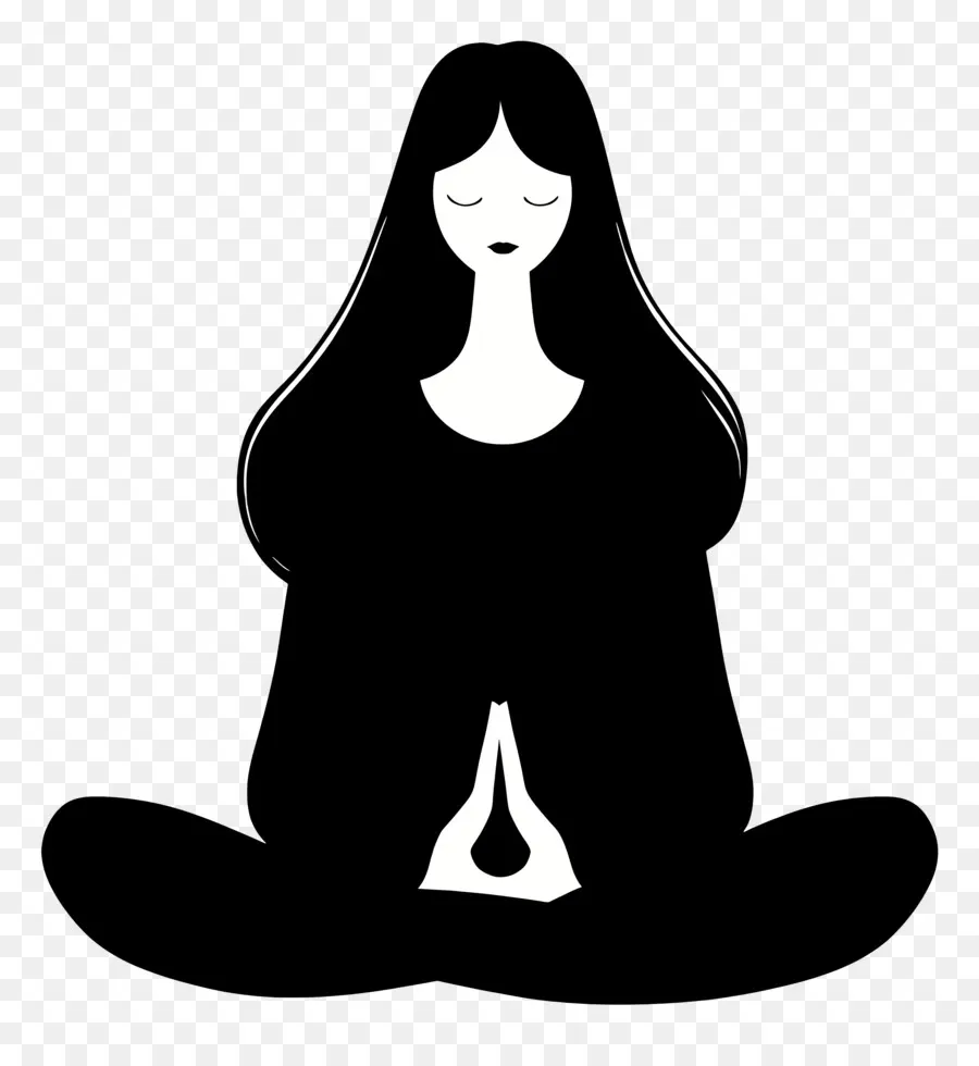 Meditação Da Mulher，Meditação PNG