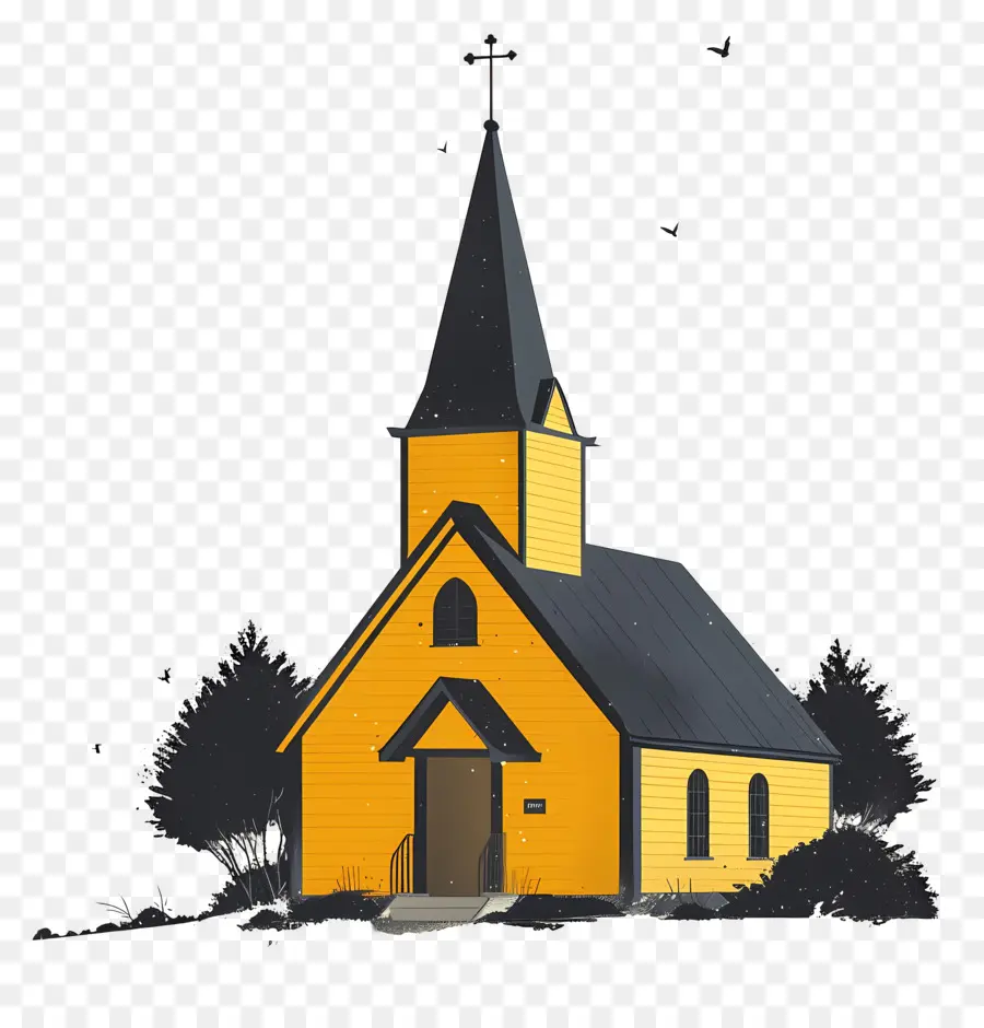 Igreja，Amarelo Igreja PNG