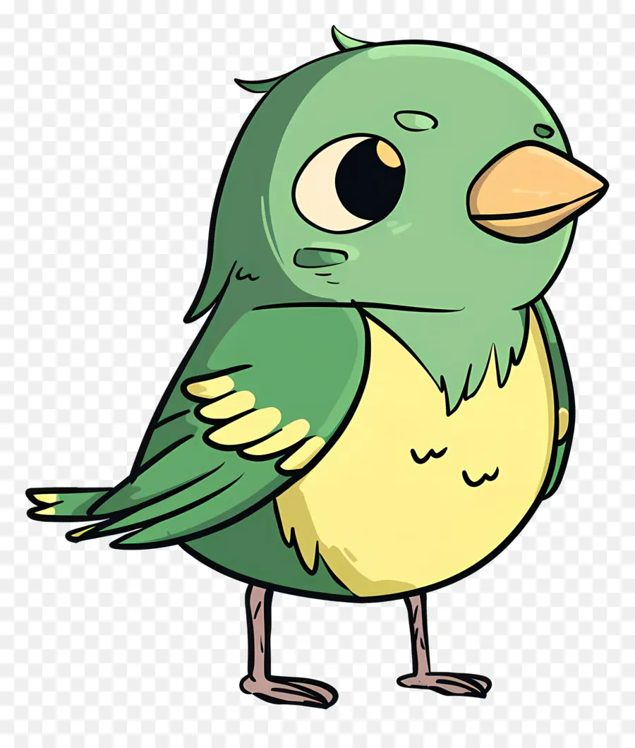 Cartoon Pássaro，Pássaro Verde PNG