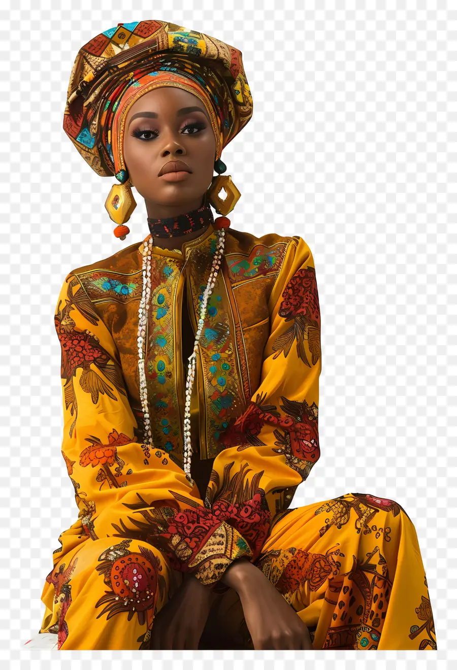 Mulher Africana，Moda Africana PNG