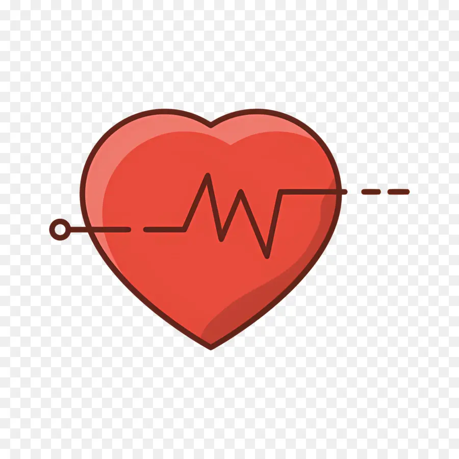Linha De Pulso Do Coração，Coração A Bater De Linha PNG