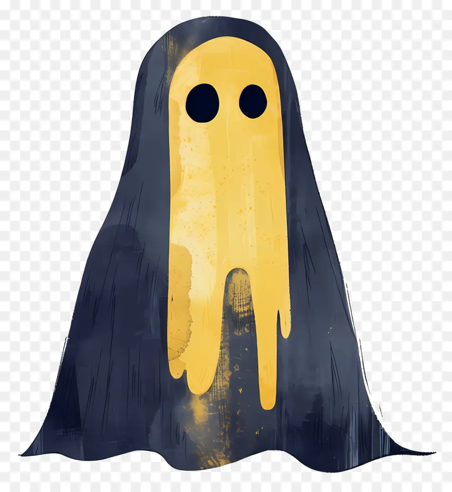 Ghost，A Face é Amarela PNG