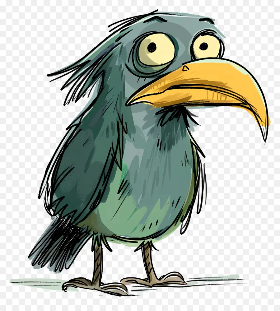 Cartoon Corvo，Pássaro Azul PNG