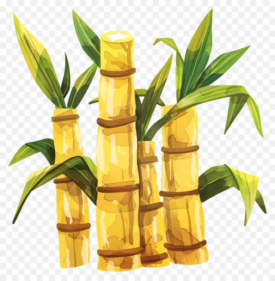 Sugarcane，Bambu PNG