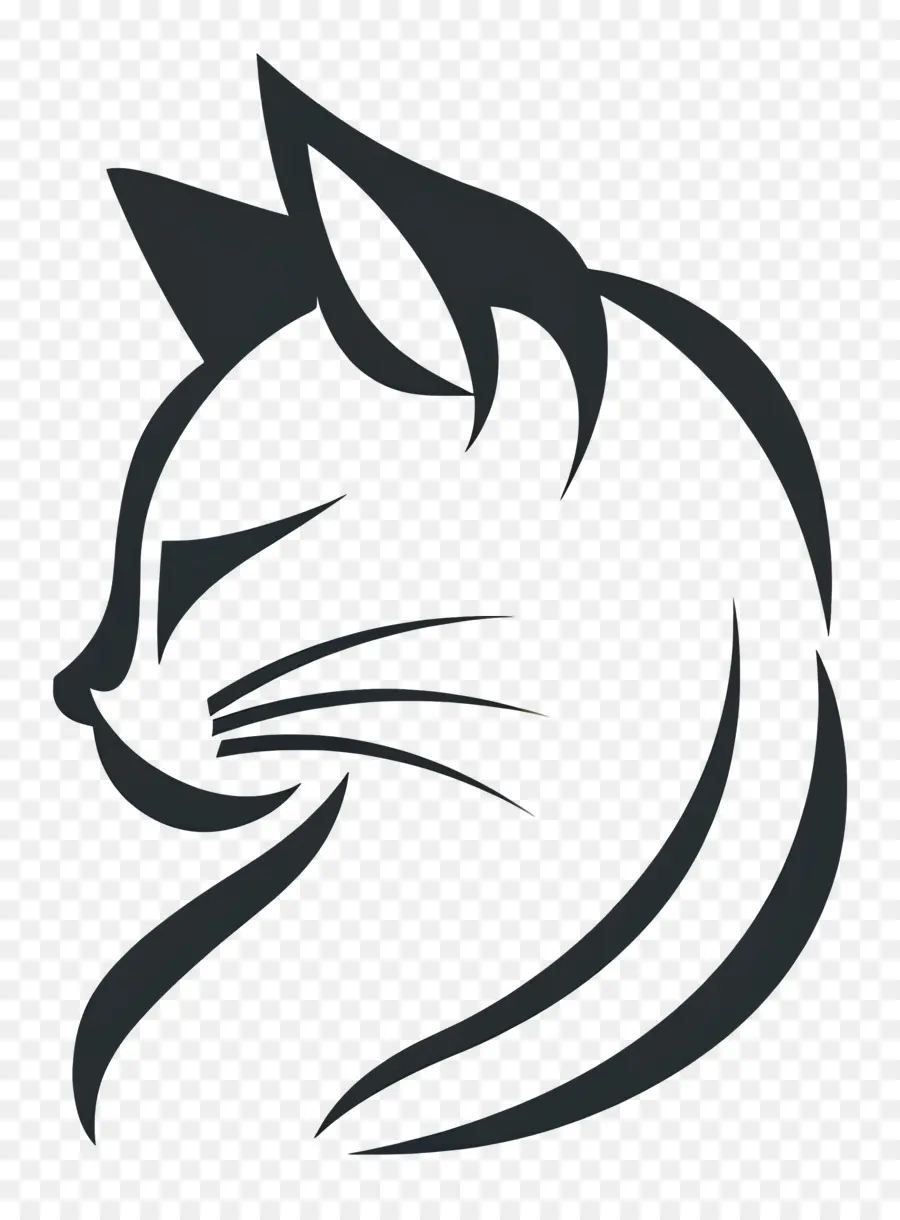 Design Simples，Silhueta De Gato PNG