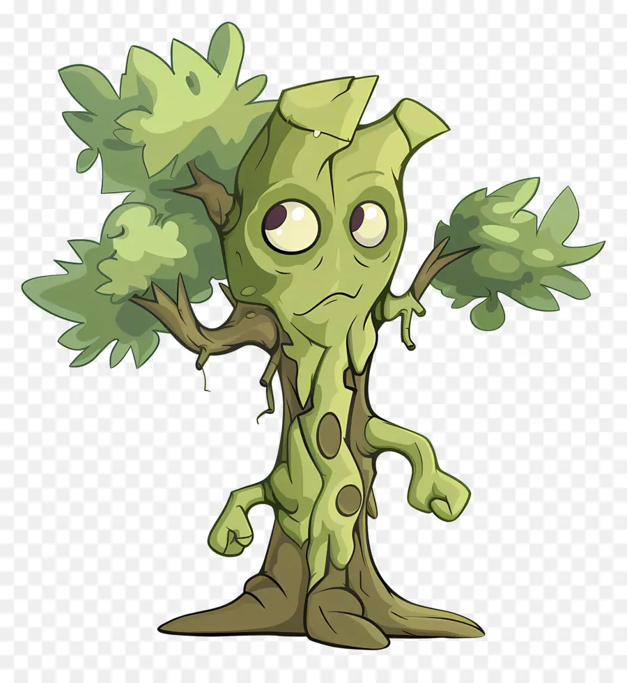 Cartoon árvore，Personagem De Desenho Animado PNG