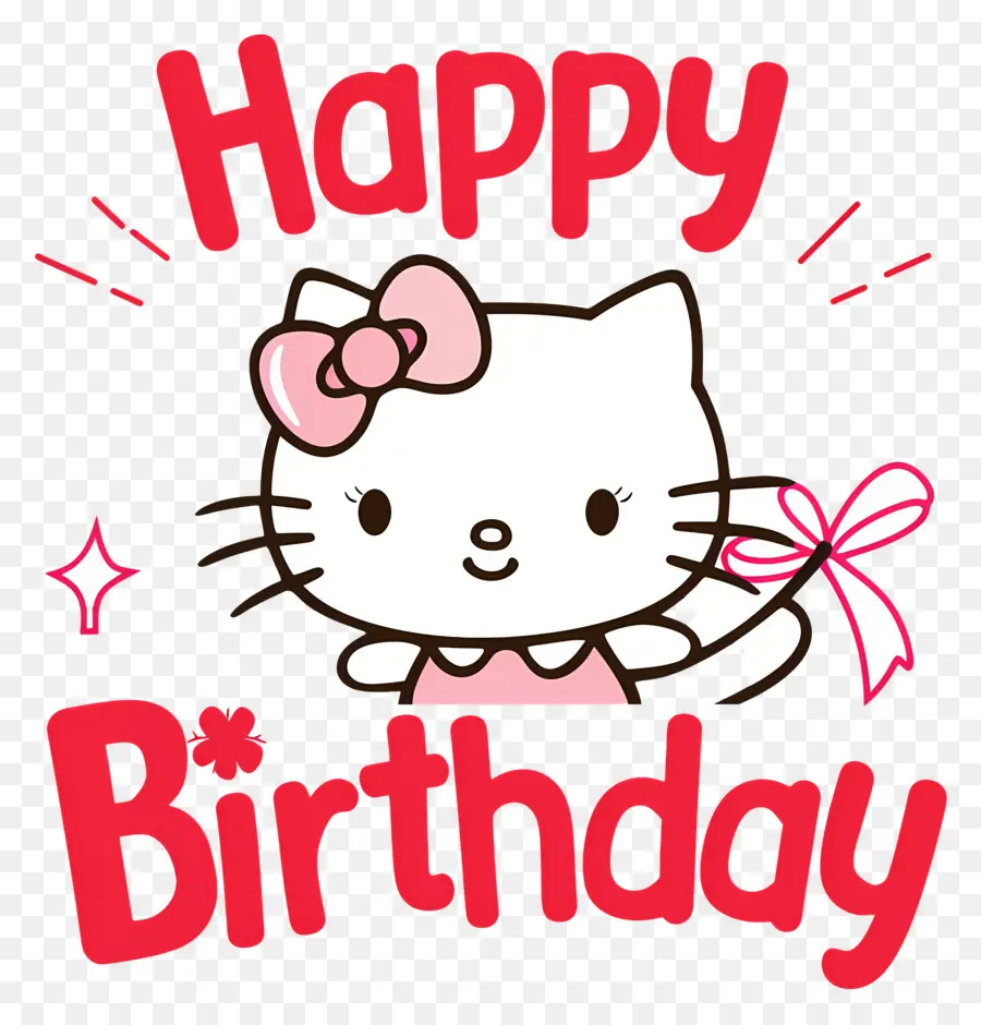 Feliz Aniversário，Gato Dos Desenhos Animados PNG