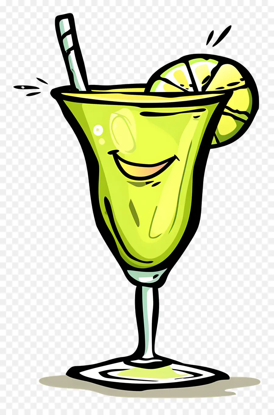 Coquetéis De Desenho Animado，Bebida Verde PNG