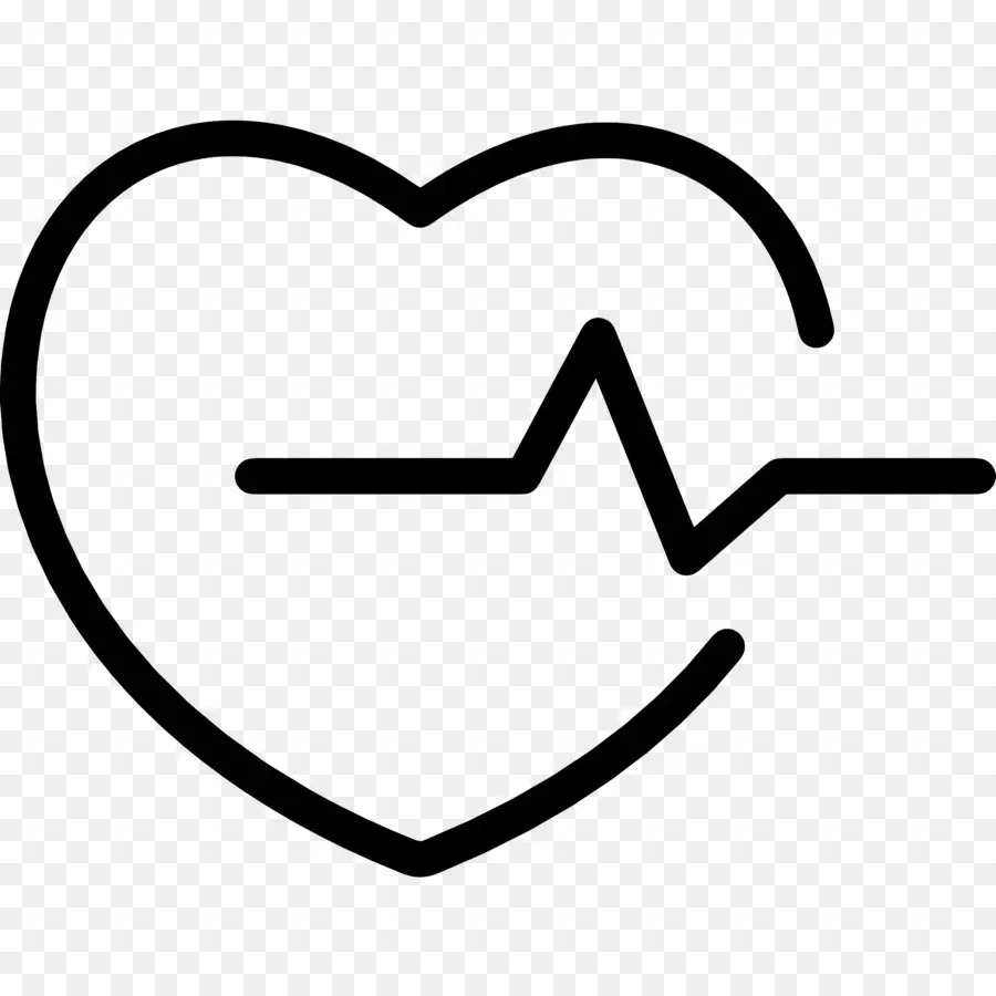 Linha De Pulso Do Coração，Coração A Bater De Linha PNG