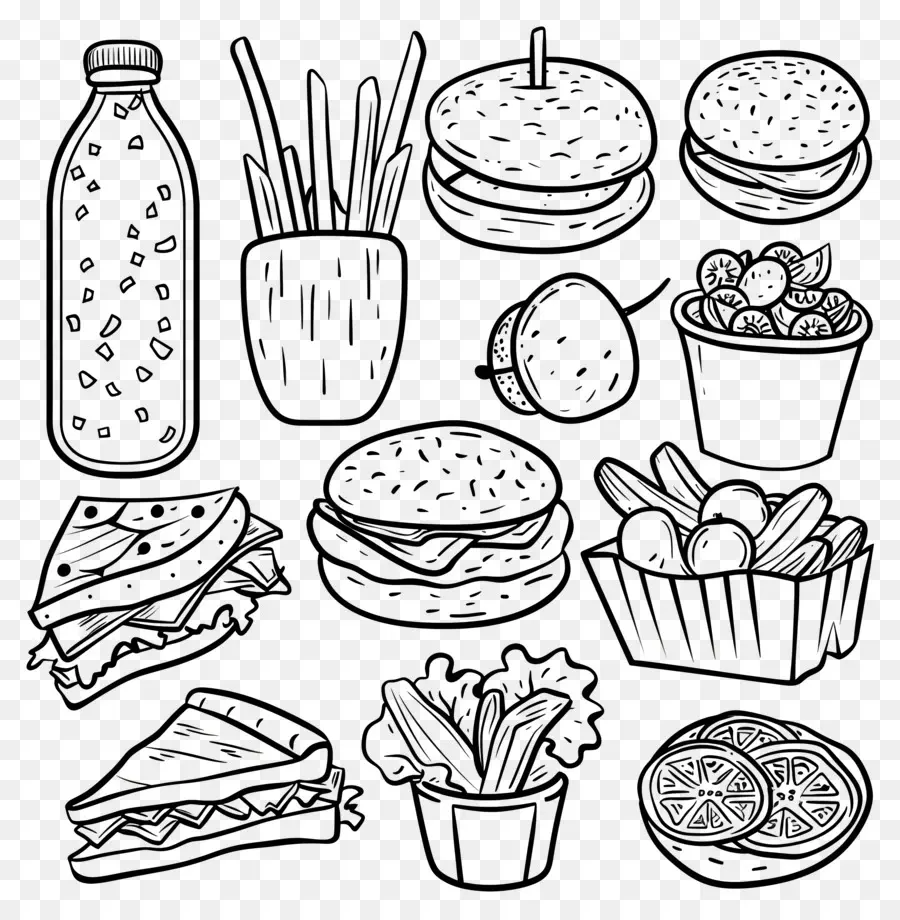 O Padrão De Alimentação，Ilustrações Alimentares PNG