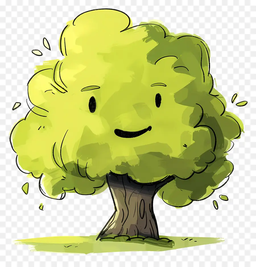 Cartoon árvore，árvore De Desenho PNG