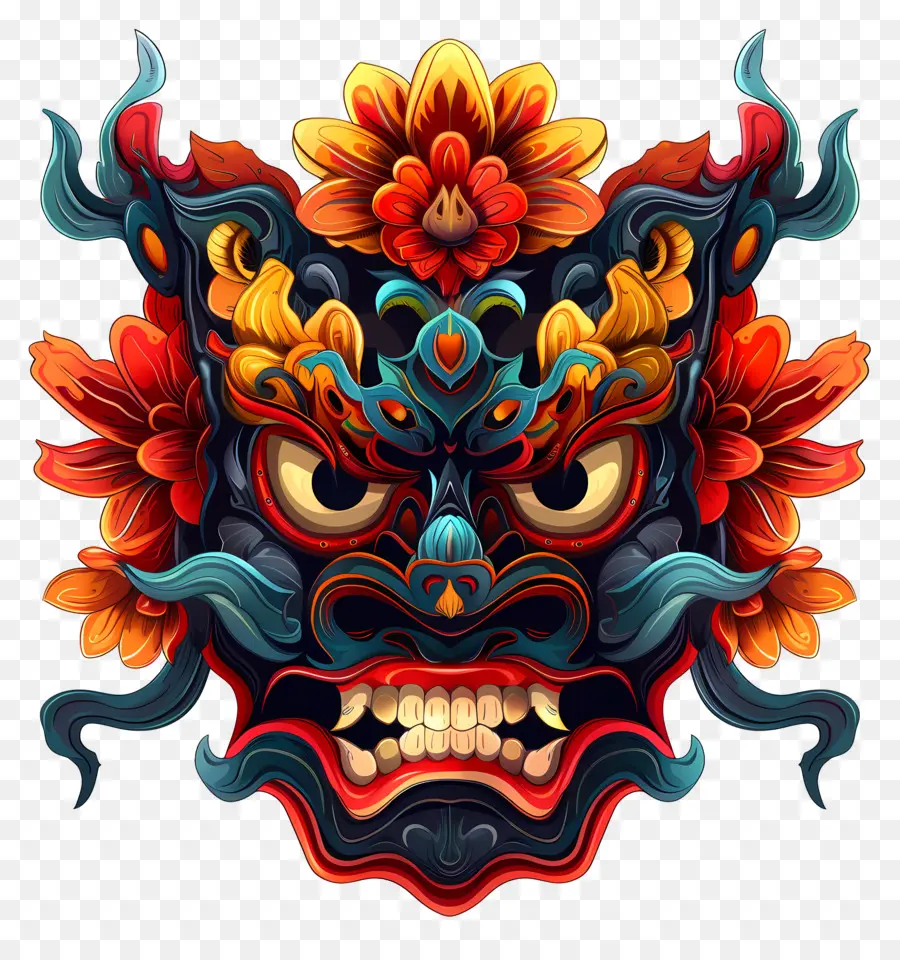 Máscara Cultural，A Máscara Chinesa PNG