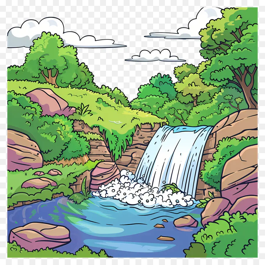 Cachoeira，Stream PNG