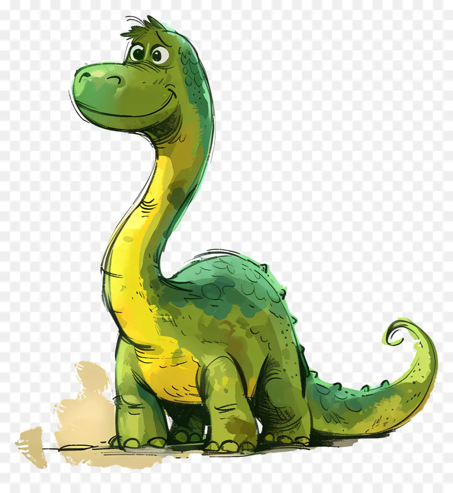 Dinossauro Do Desenho Animado，Dinossauro Verde PNG