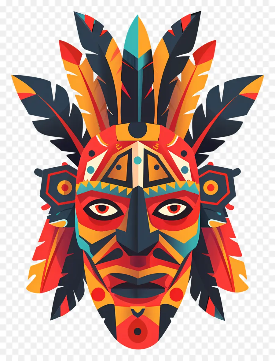 Máscara Cultural，Nativos Americanos PNG