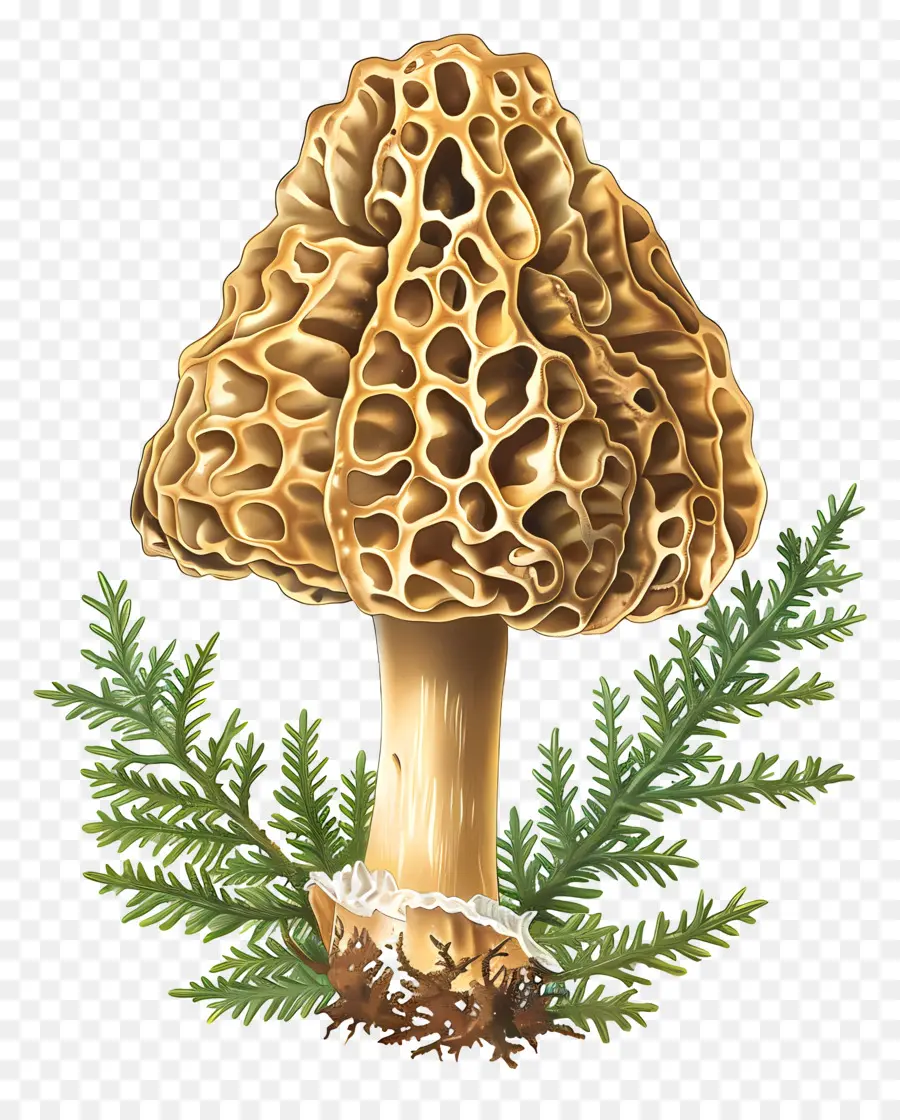 Morel Cogumelo，Cogumelo Gigante PNG