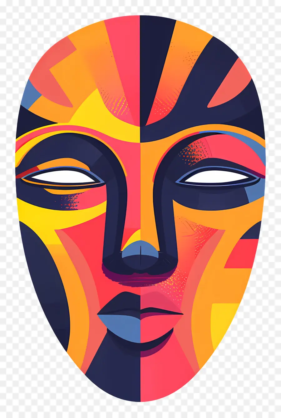 Máscara Cultural，A Arte Abstrata PNG