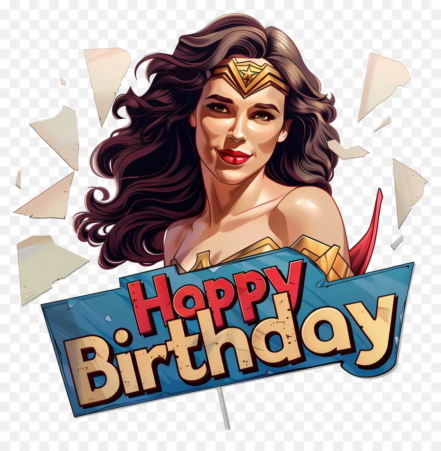 Aniversário，Wonderwoman PNG