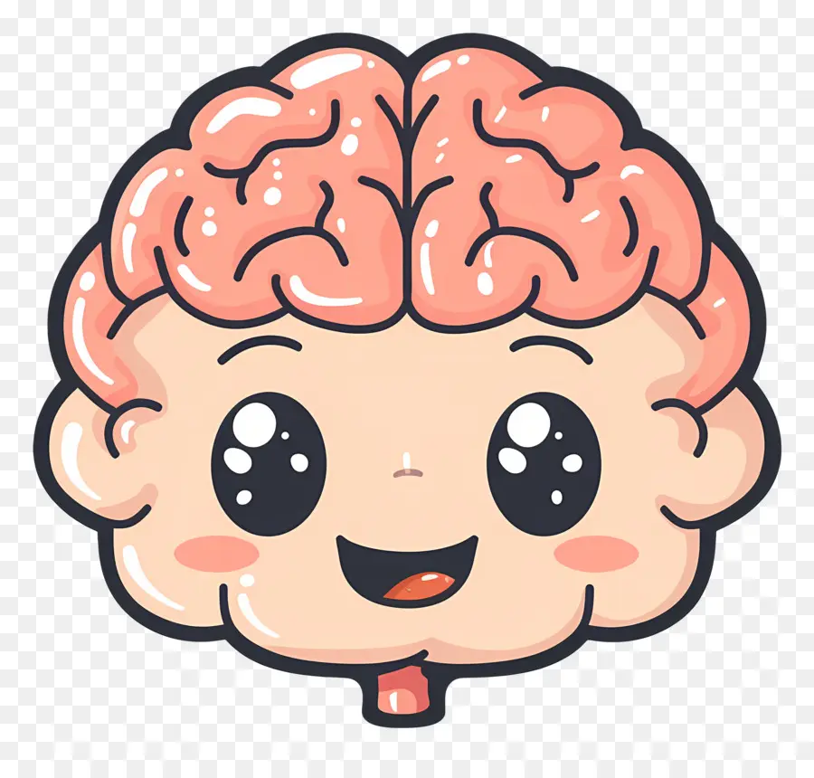 Bonito Cérebro，Cérebro Fofo De Desenho Animado PNG