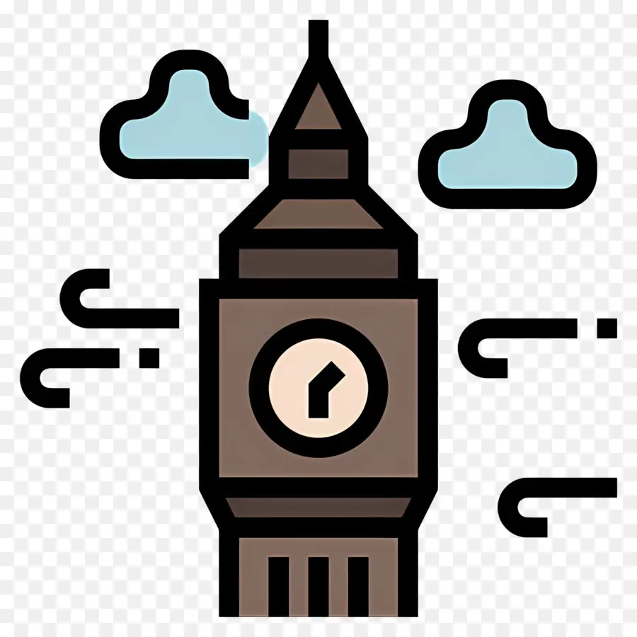De Londres, O Big Ben，Torre Do Relógio PNG