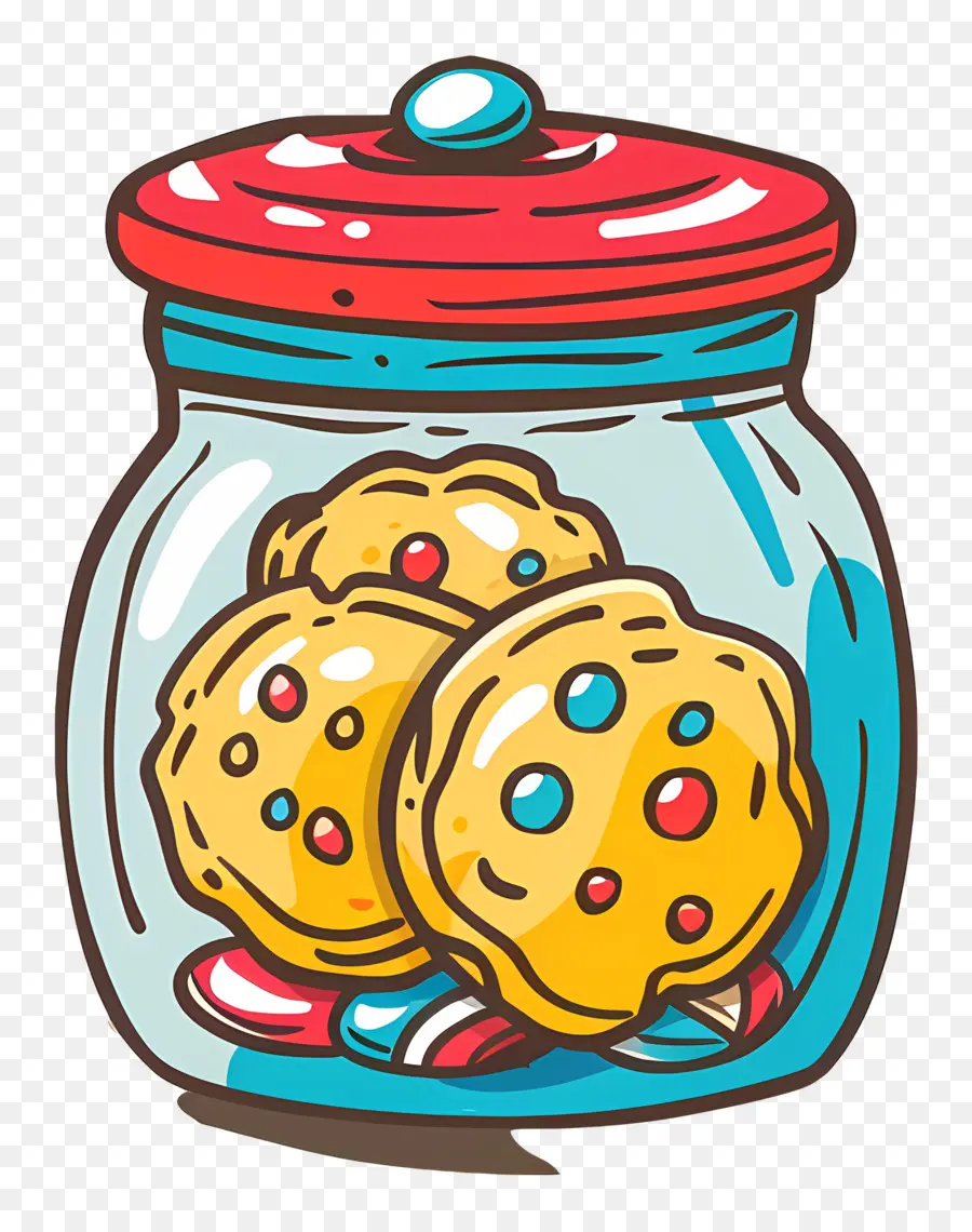 Cookie Jar，Cookies Coloridos PNG