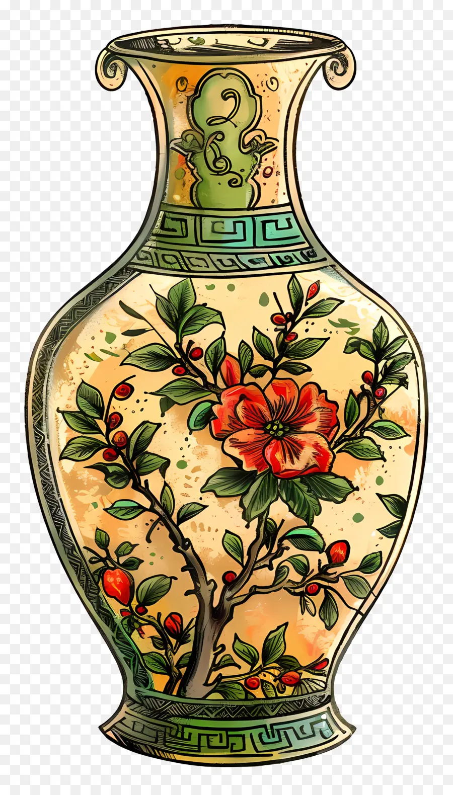 Antigo Vaso，Vaso De Cerâmica PNG