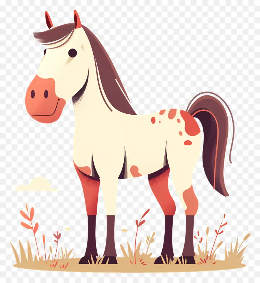 Cavalo Fofo，Cavalo De Desenho Animado PNG