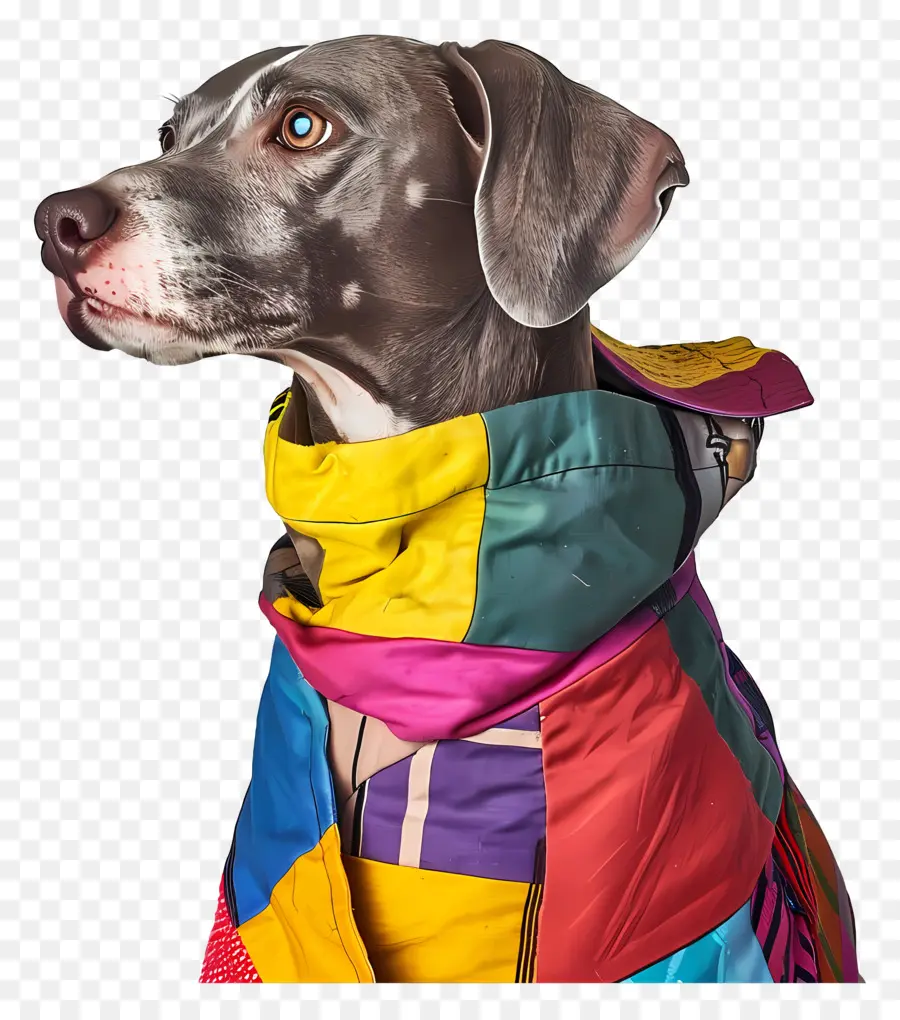 Cachorro，Casaco Multicolorido PNG