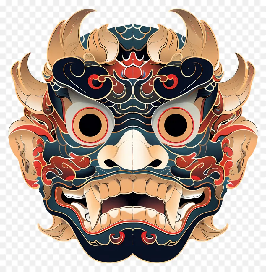Máscara Cultural，Demônio Máscara PNG
