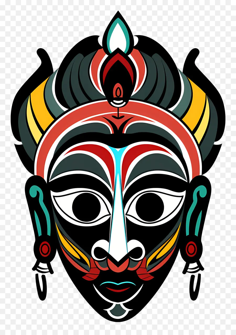 Máscara Cultural，Deusa Hindu PNG