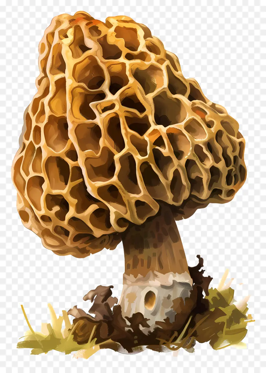 Cogumelo Morel，Cogumelos PNG