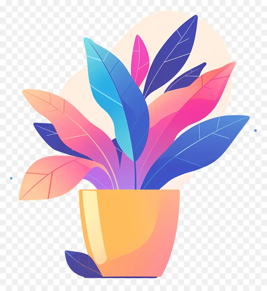 Vaso De Flores，Planta Colorida PNG