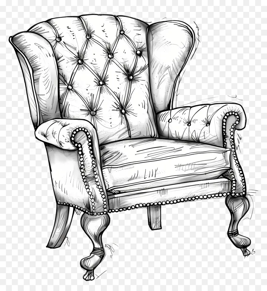Cadeira，Poltrona Antiquada PNG