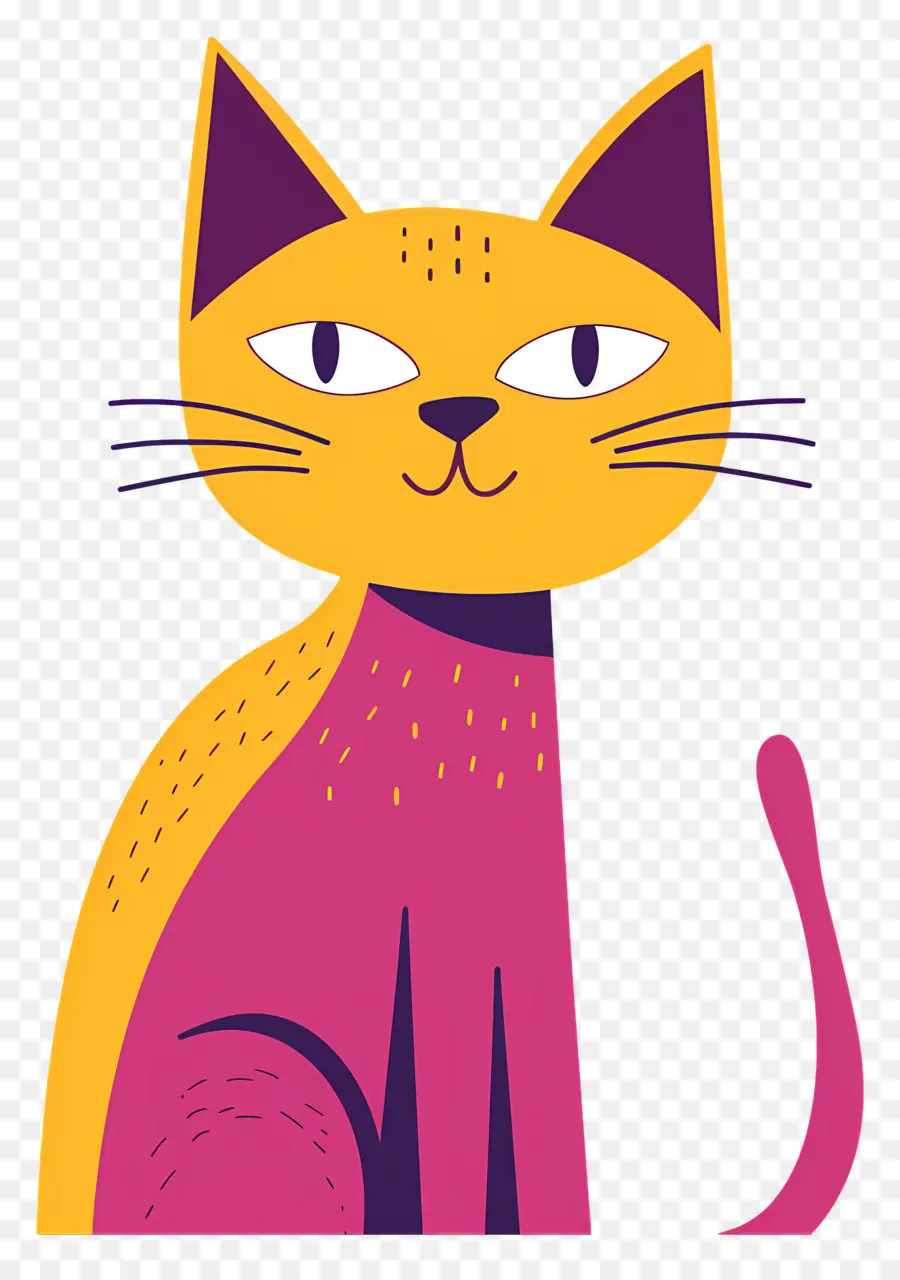 Gato Dos Desenhos Animados，Gato Amarelo PNG