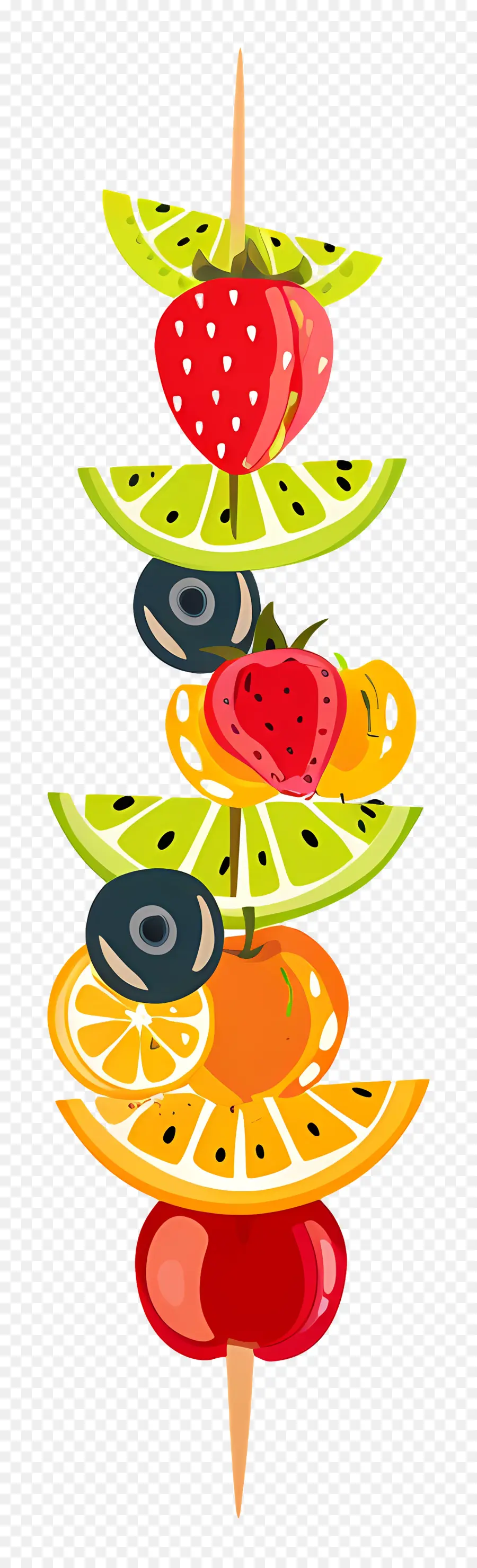 Espetadas De Fruta，Torre De Frutas PNG