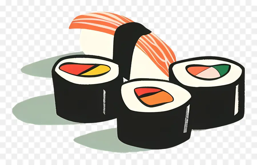 Sushi，Rolinhos De Sushi PNG