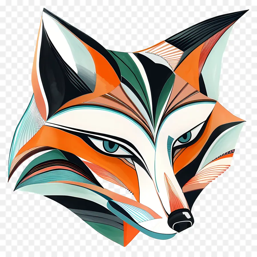 Fox，A Arte Abstrata PNG