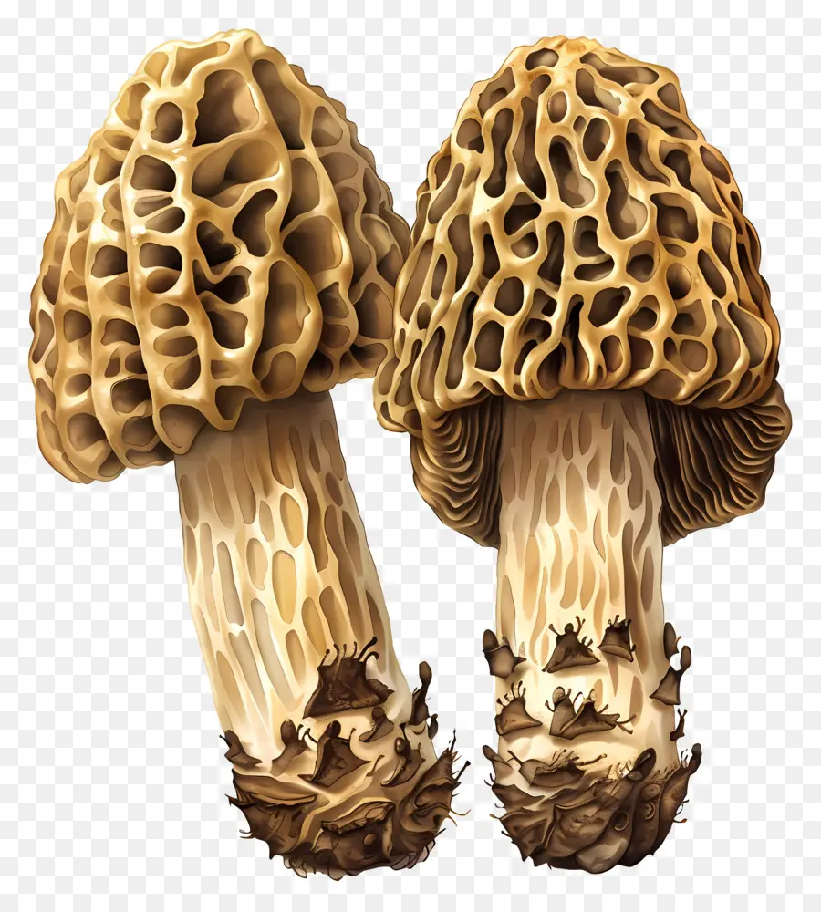 Cogumelo Morel，Cogumelos PNG