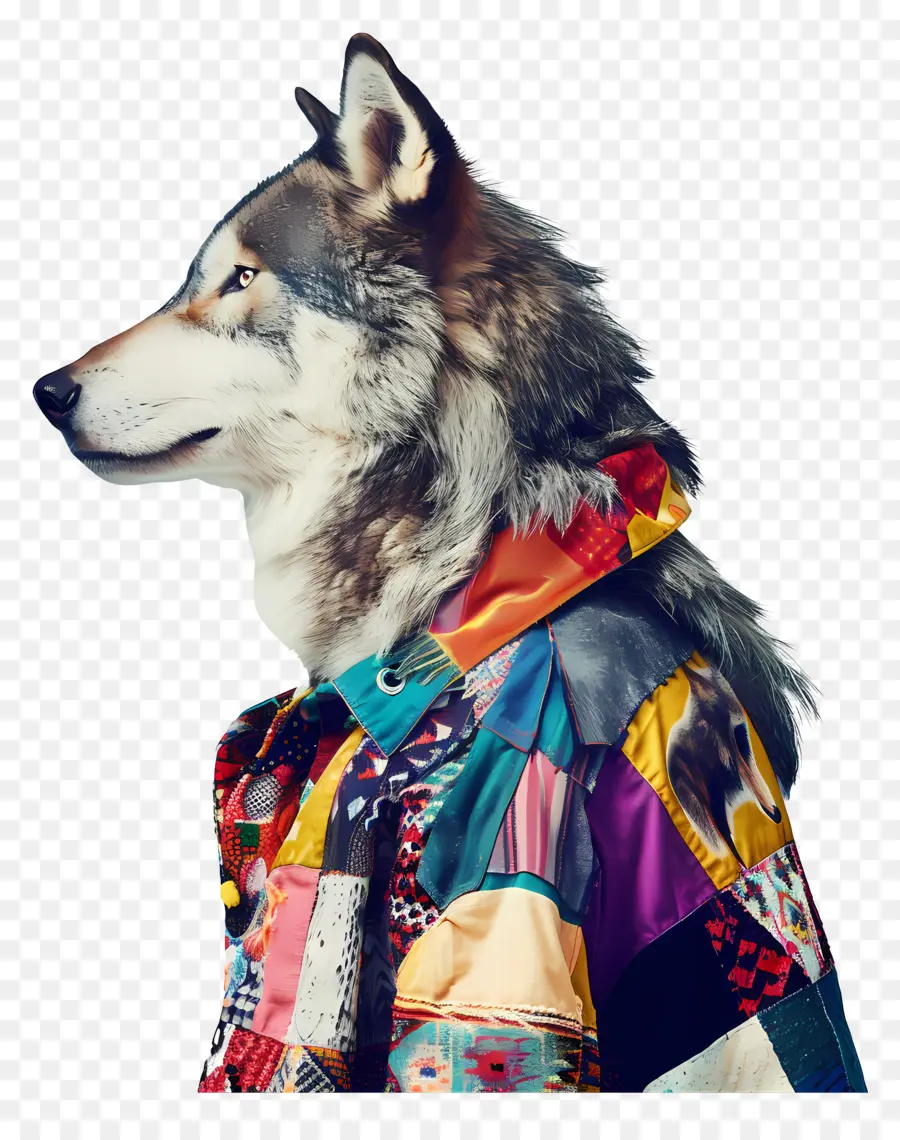 Lobo，Casaco De Retalhos PNG