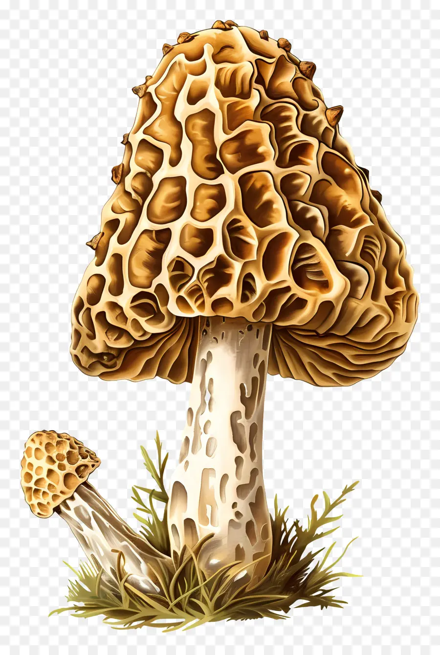 Cogumelo Morel，Fungo PNG