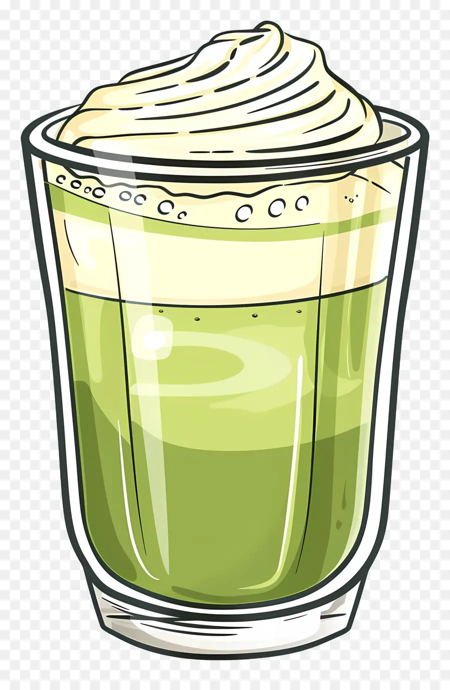 Chá Matcha，Batido Verde PNG