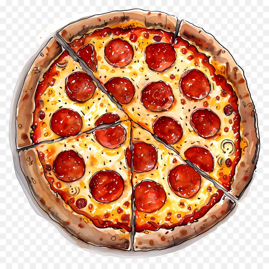 Pizza，Pepperoni PNG