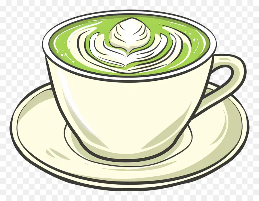 Chá Matcha，Chá Verde PNG