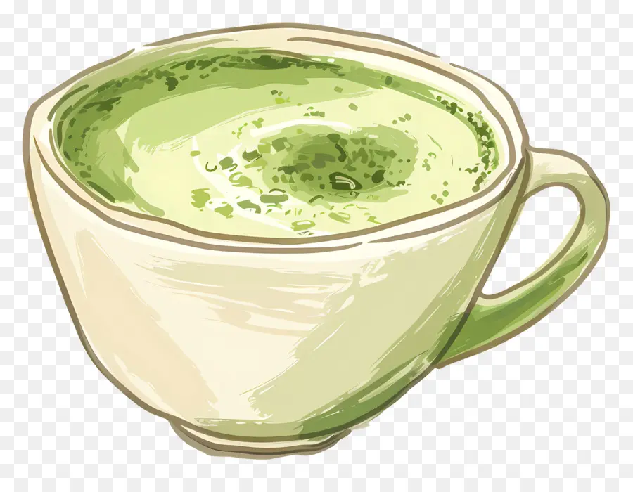 Chá Matcha，Chá Verde PNG