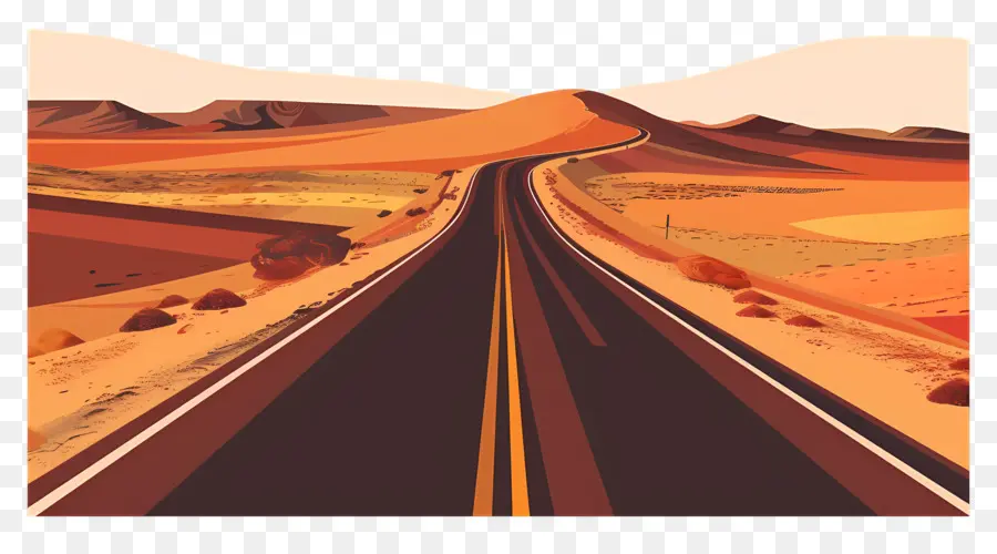 Estrada Do Deserto，Estrada Deserta PNG